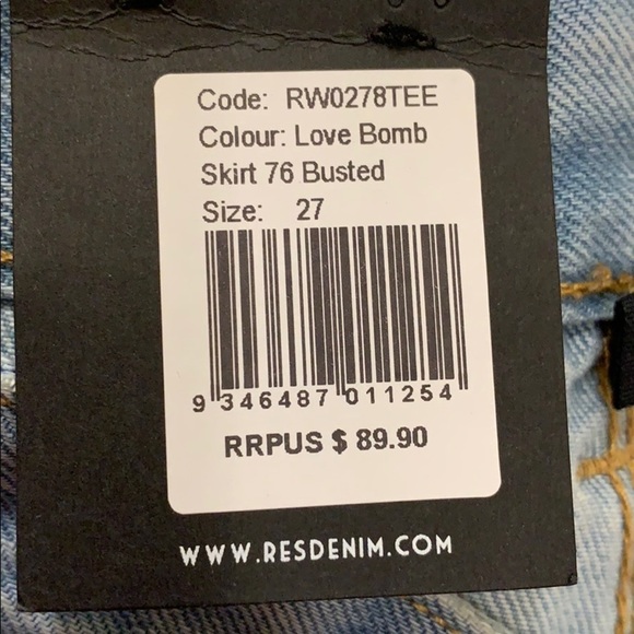 𝅺NWT RES DENIM HIGHRISE PENCIL SKIRT😍👌 - Picture 7 of 8